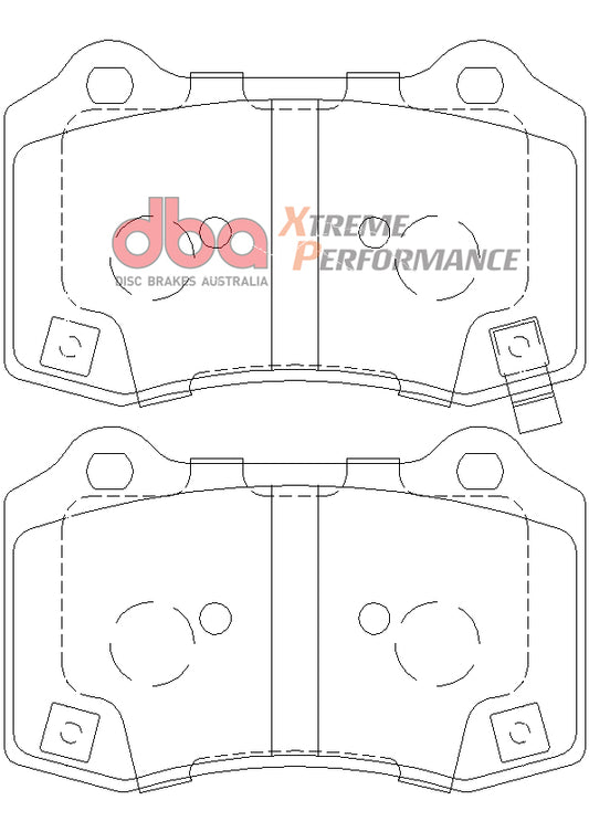 Disc Brakes Australia Xtreme Performance Brake Pad Set DB8805XP