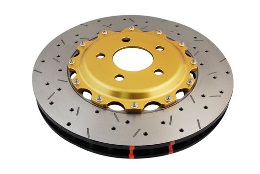 Disc Brakes Australia 5000 Series Drilled/Slotted Rotor Assembly DBA52650GLDXS-10