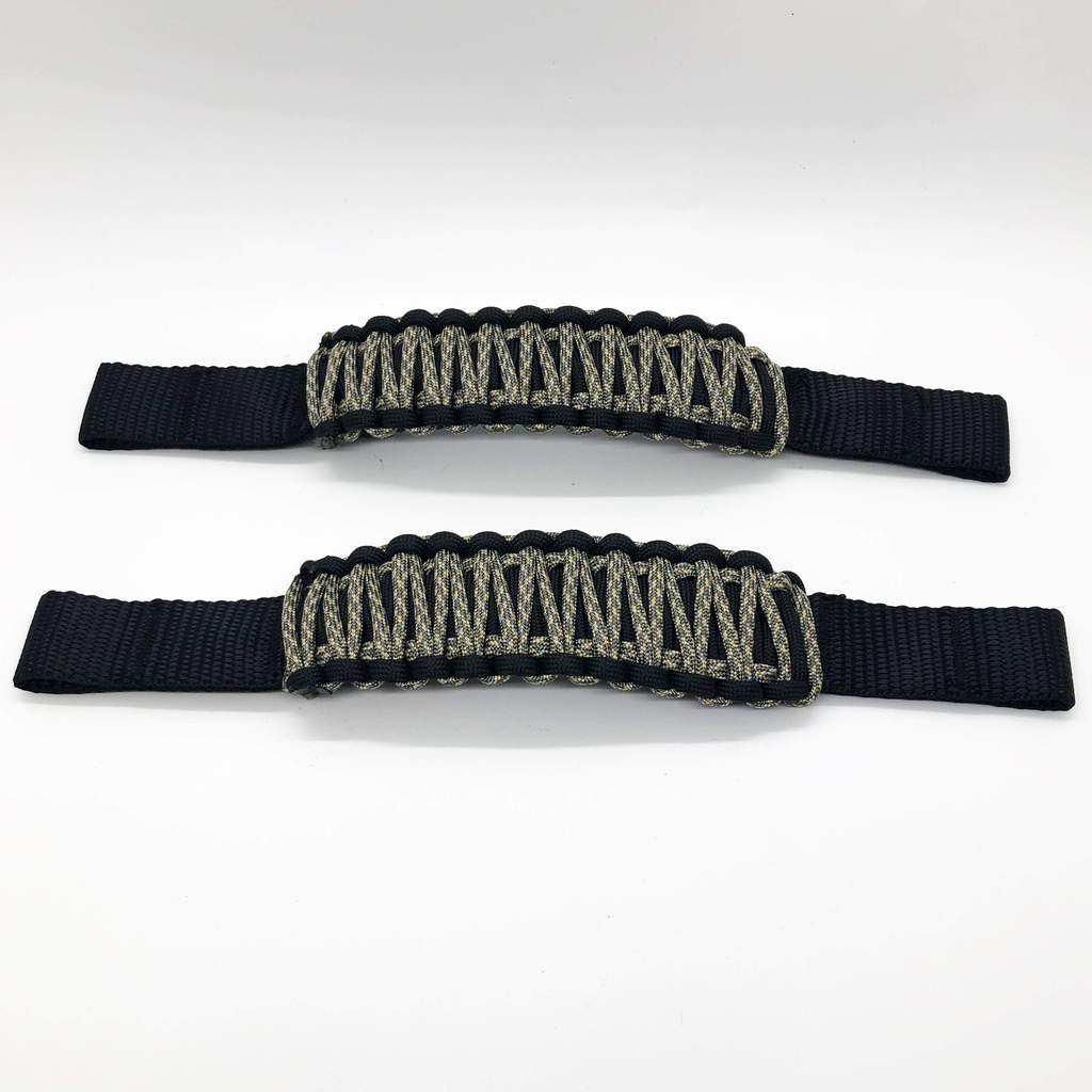 Adjustable Paracord Door Limiting Straps For 1987-2021 Jeep Wrangler YJ/TJ/JK/JKU/JL/JLU/Gladiator ACU Camo Pair