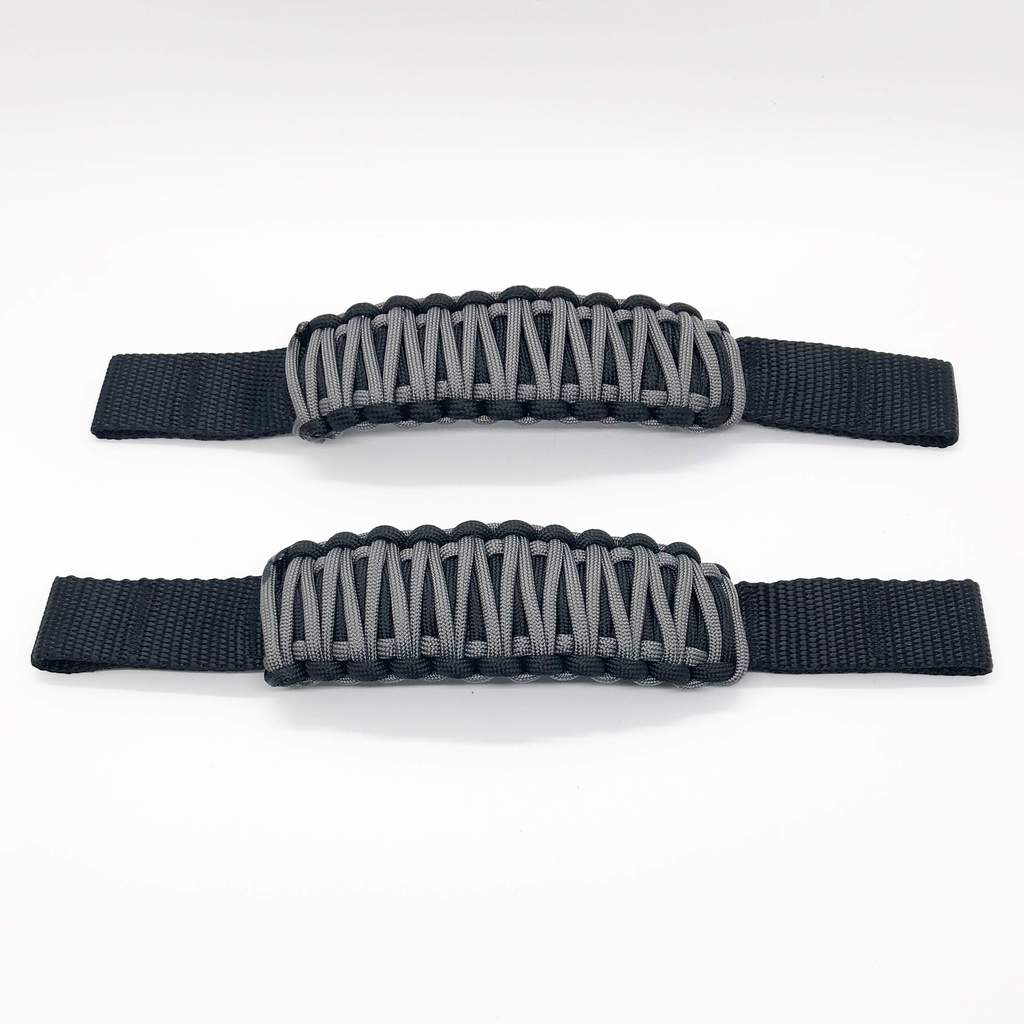 Adjustable Paracord Door Limiting Straps For 1987-2021 Jeep Wrangler YJ/TJ/JK/JKU/JL/JLU/Gladiator Graphite Pair