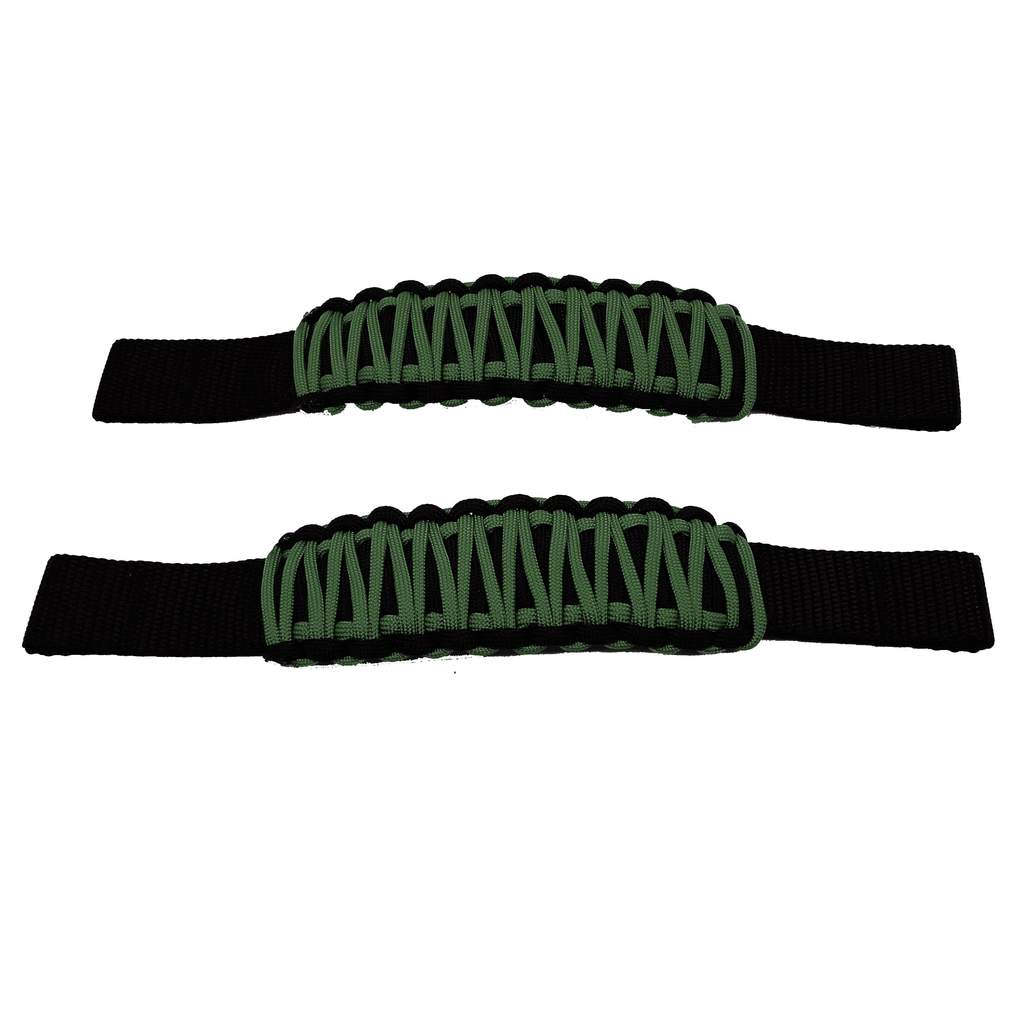 Adjustable Paracord Door Limiting Straps For 1987-2021 Jeep Wrangler YJ/TJ/JK/JKU/JL/JLU/Gladiator Olive Drab Pair