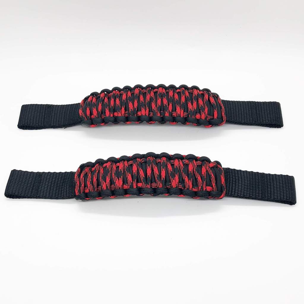 Adjustable Paracord Door Limiting Straps For 1987-2021 Jeep Wrangler YJ/TJ/JK/JKU/JL/JLU/Gladiator Spider Bite Pair