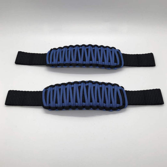 Adjustable Paracord Door Limiting Straps For 1987-2021 Jeep Wrangler YJ/TJ/JK/JKU/JL/JLU/Gladiator Midnight Pair