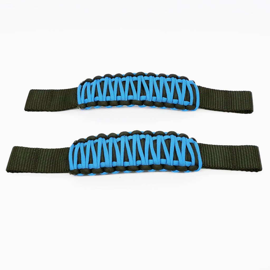 Adjustable Paracord Door Limiting Straps For 1987-2021 Jeep Wrangler YJ/TJ/JK/JKU/JL/JLU/Gladiator Cosmo Pair