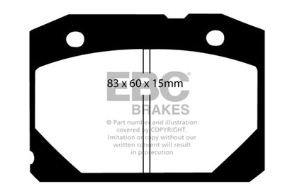 EBC UD2172 Ultimax OEM Replacement Brake Pads