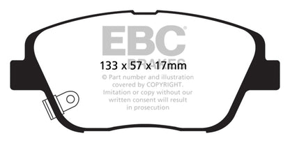 EBC DP31864C Redstuff Ceramic Low Dust Brake Pads
