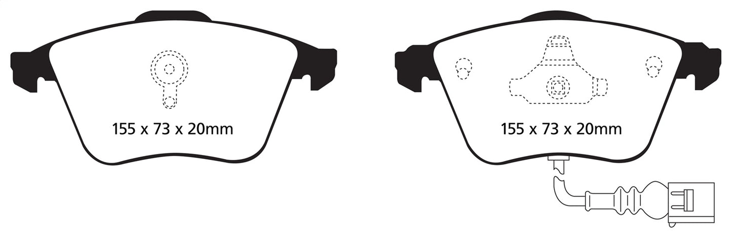 EBC DP51946NDX Bluestuff NDX Full Race Brake Pads