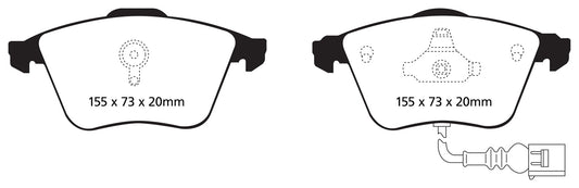 EBC DP51946NDX Bluestuff NDX Full Race Brake Pads