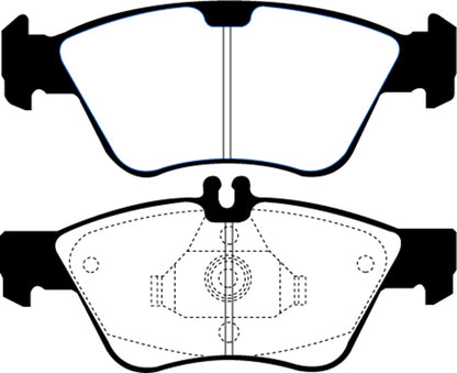 EBC DP21075 Greenstuff 2000 Series Sport Brake Pads