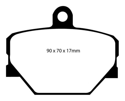 EBC DP21287 Greenstuff 2000 Series Sport Brake Pads