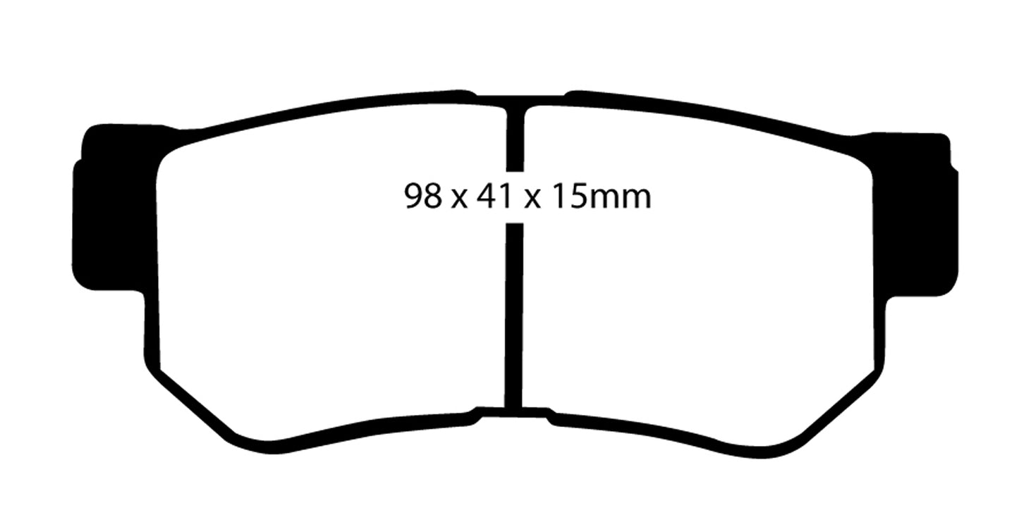 EBC DP21392 Greenstuff 2000 Series Sport Brake Pads