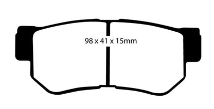 EBC DP21392 Greenstuff 2000 Series Sport Brake Pads