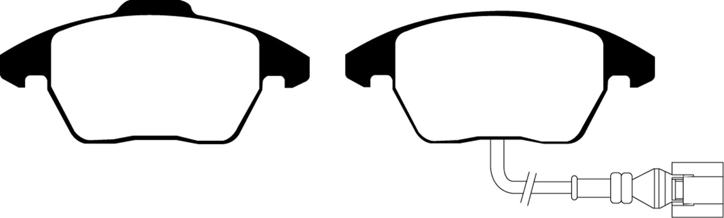 EBC DP21517 Greenstuff 2000 Series Sport Brake Pads