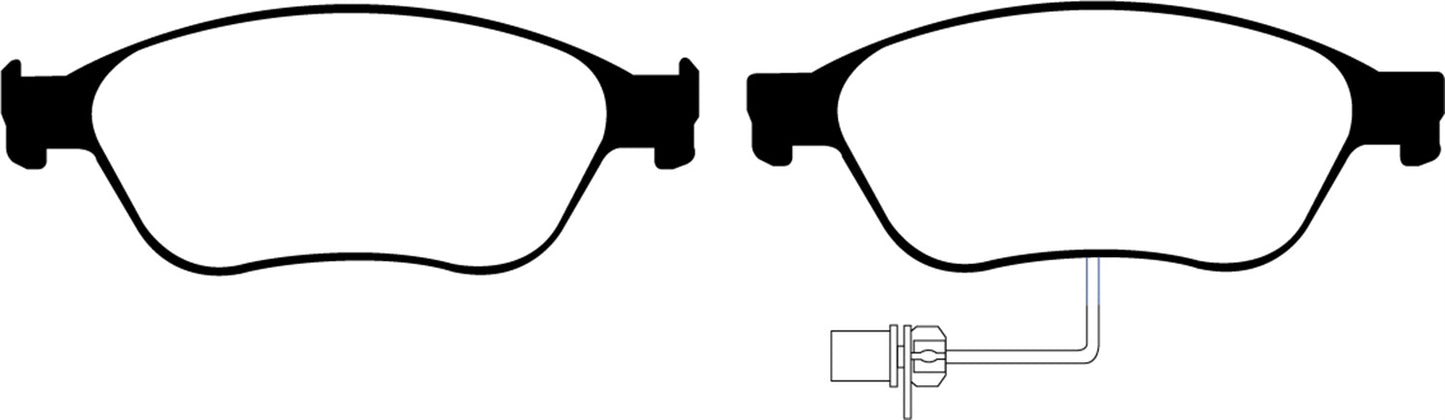 EBC DP21535 Greenstuff 2000 Series Sport Brake Pads