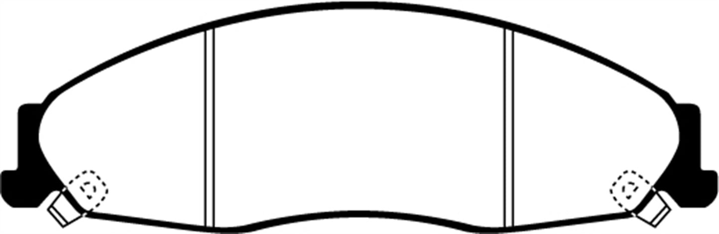 EBC DP21645 Greenstuff 2000 Series Sport Brake Pads