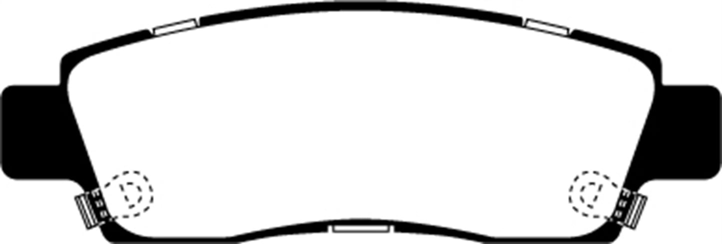 EBC DP21672 Greenstuff 2000 Series Sport Brake Pads