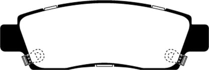 EBC DP21672 Greenstuff 2000 Series Sport Brake Pads