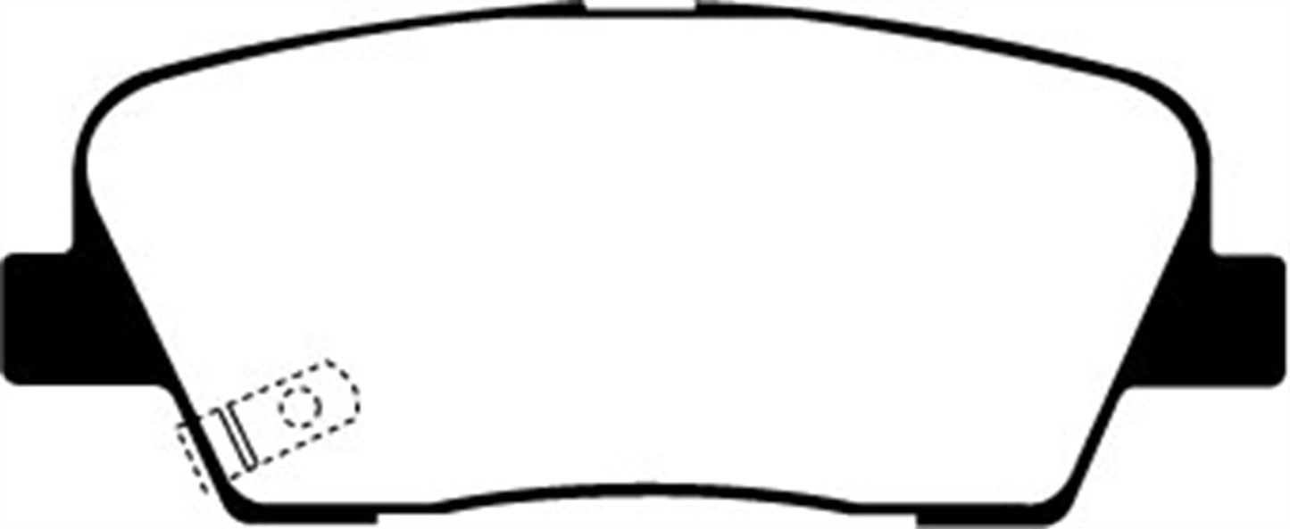 EBC DP21806 Greenstuff 2000 Series Sport Brake Pads