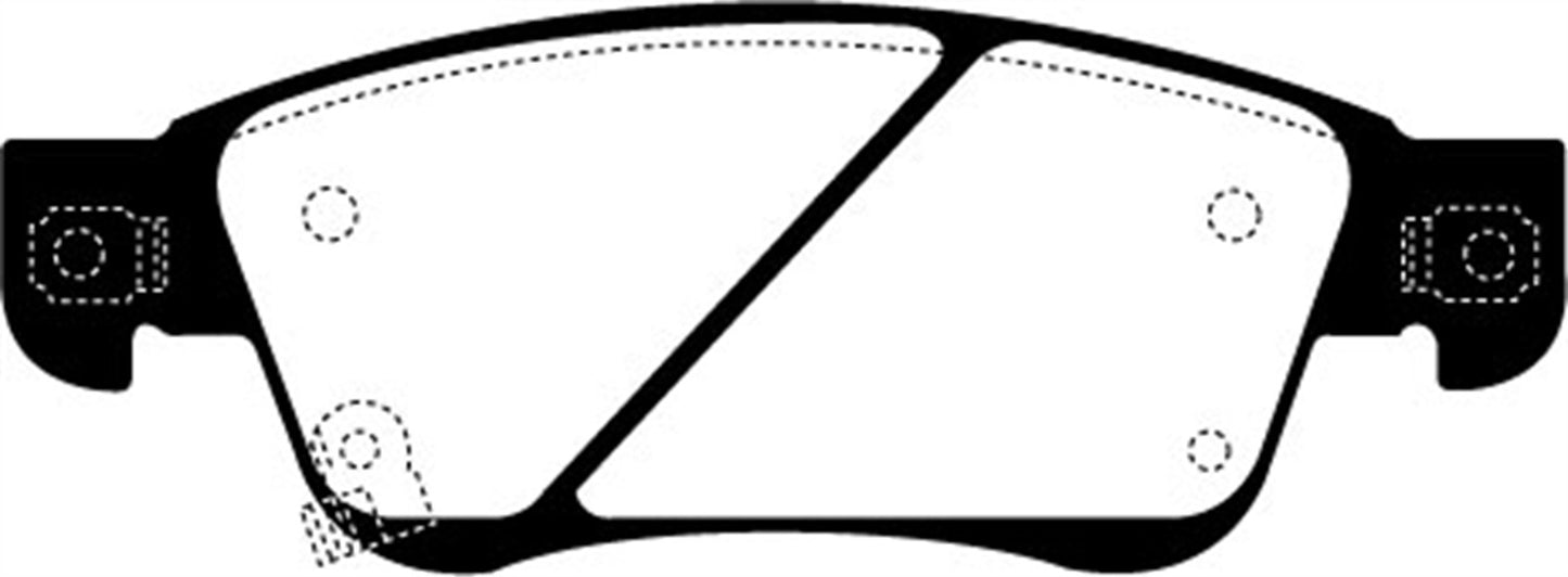 EBC DP21807 Greenstuff 2000 Series Sport Brake Pads