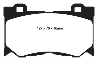 EBC DP21823 Greenstuff 2000 Series Sport Brake Pads