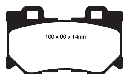 EBC DP21824 Greenstuff 2000 Series Sport Brake Pads