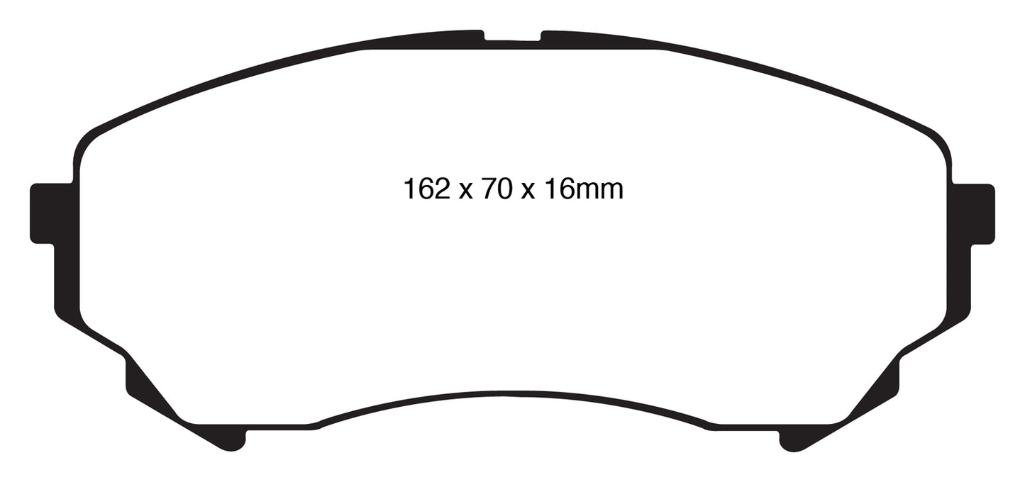 EBC DP21828 Greenstuff 2000 Series Sport Brake Pads