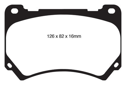 EBC DP21849 Greenstuff 2000 Series Sport Brake Pads