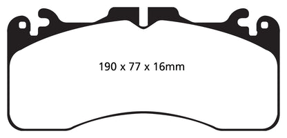 EBC DP21867 Greenstuff 2000 Series Sport Brake Pads