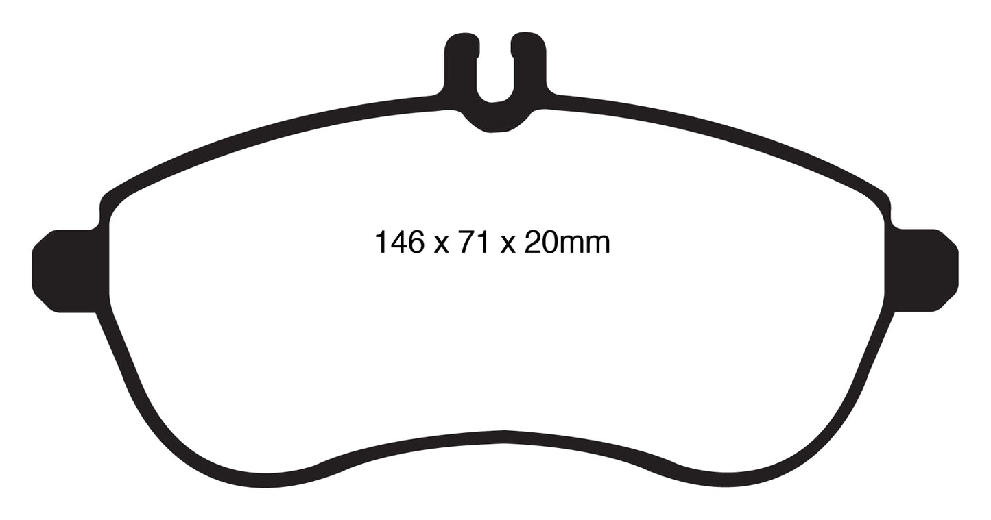 EBC DP21989 Greenstuff 2000 Series Sport Brake Pads