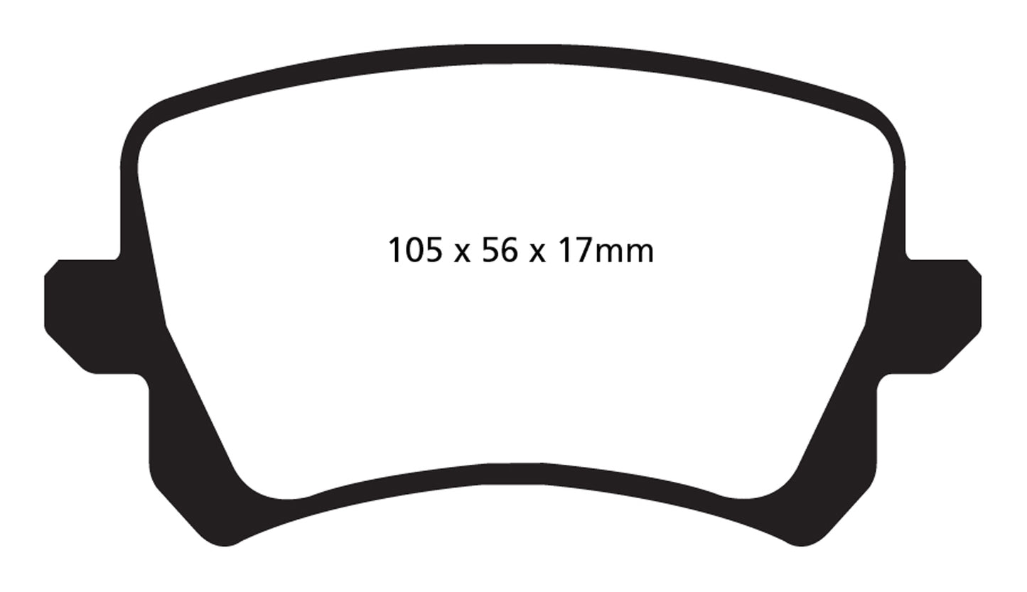 EBC DP22004 Greenstuff 2000 Series Sport Brake Pads