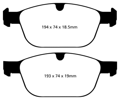 EBC DP22018 Greenstuff 2000 Series Sport Brake Pads