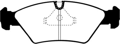 EBC DP2414 Greenstuff 2000 Series Sport Brake Pads