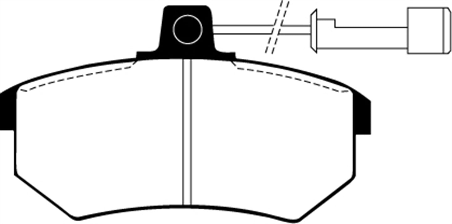 EBC DP2486 Greenstuff 2000 Series Sport Brake Pads