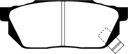 EBC DP2570 Greenstuff 2000 Series Sport Brake Pads