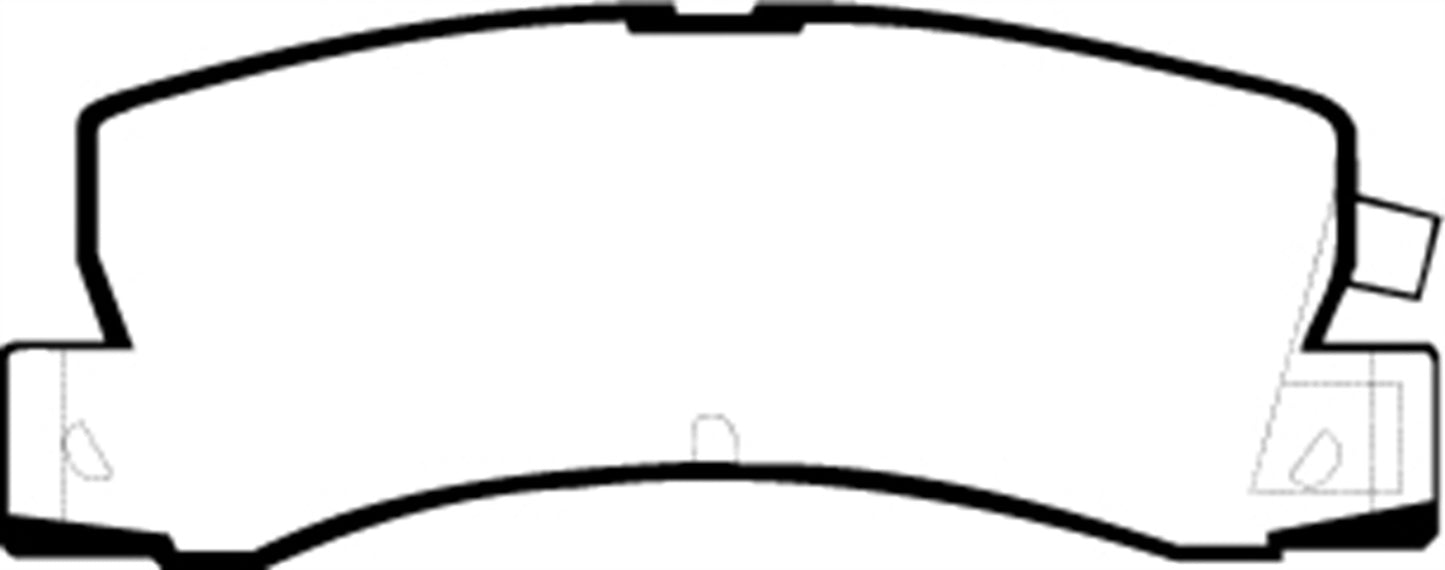 EBC DP2628 Greenstuff 2000 Series Sport Brake Pads