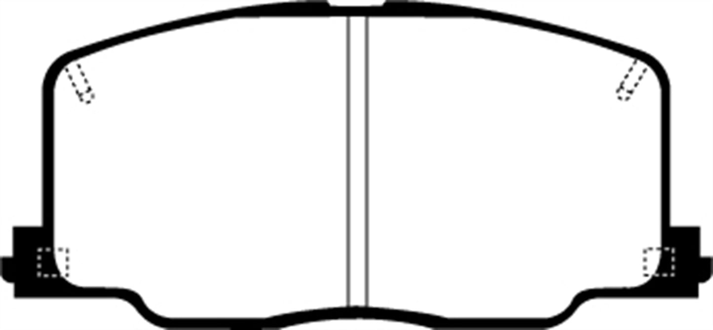 EBC DP2725 Greenstuff 2000 Series Sport Brake Pads