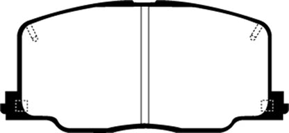 EBC DP2725 Greenstuff 2000 Series Sport Brake Pads
