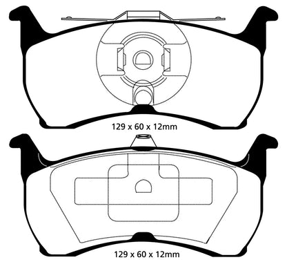 EBC DP31504C Redstuff Ceramic Low Dust Brake Pads