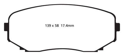 EBC DP31794C Redstuff Ceramic Low Dust Brake Pads