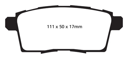 EBC DP31795C Redstuff Ceramic Low Dust Brake Pads