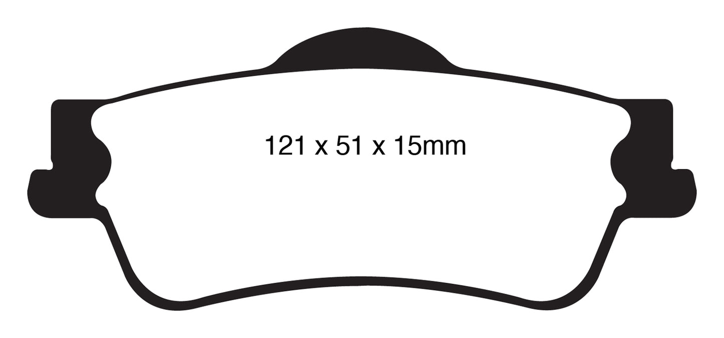 EBC DP31834C Redstuff Ceramic Low Dust Brake Pads