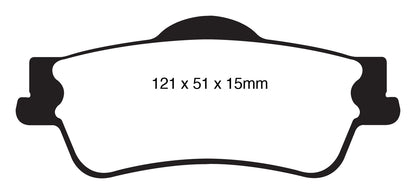 EBC DP31834C Redstuff Ceramic Low Dust Brake Pads