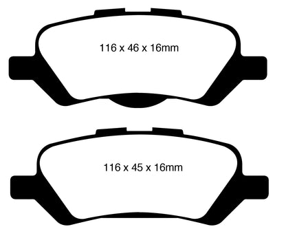 EBC DP31852C Redstuff Ceramic Low Dust Brake Pads