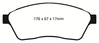 EBC DP31859C Redstuff Ceramic Low Dust Brake Pads