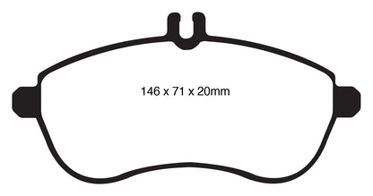 EBC DP31989C Redstuff Ceramic Low Dust Brake Pads