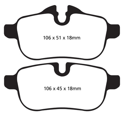 EBC DP32046C Redstuff Ceramic Low Dust Brake Pads