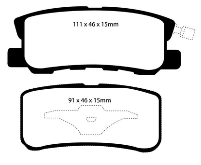 EBC DP41407R Yellowstuff Street And Track Brake Pads