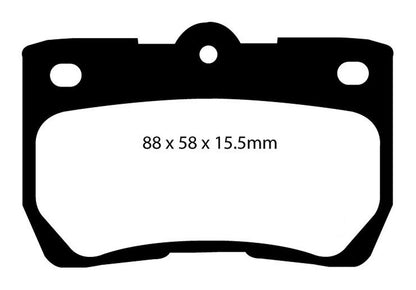 EBC DP41586R Yellowstuff Street And Track Brake Pads