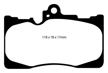 EBC DP41589R Yellowstuff Street And Track Brake Pads