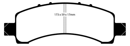 EBC DP41667R Yellowstuff Street And Track Brake Pads